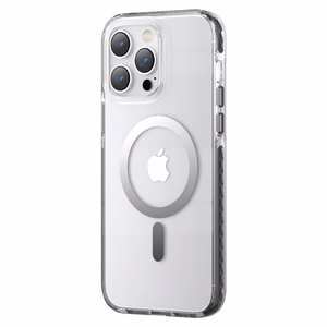 Kingxbar PQY Ice Crystal Series magneettinen kotelo iPhone 14 Plus MagSafe harmaa