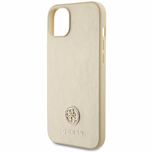 Guess GUHCP15MPS4DGPD iPhone 15 Plus 6,7 kultainen/kultainen kovakuori Strass Metal Logo