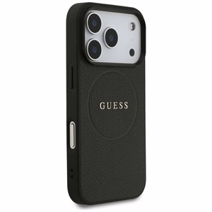 Guess Grained Gold Ring MagSafe suojakuori mallille iPhone 18 Pro / 17 Pro – väri: musta