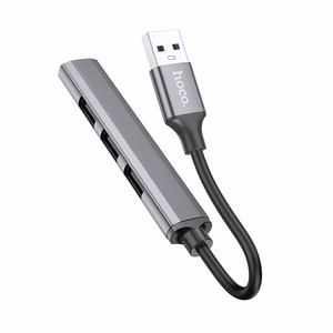 Hoco HB26 4-in-1 USB-A – 1xUSB3.0 + 3xUSB2.0 Keskitin, harmaa