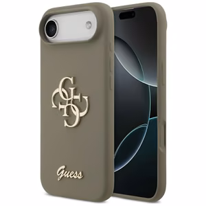 Guess silikoninen Big 4G Script -kuori iPhone Air ruskea