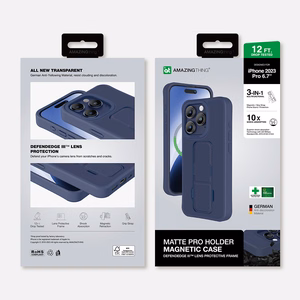 Amazing Thing Matte Pro Mag Suojakuori 12FT IP156.7PMPBU iPhone 15 Pro Max:lle laivastonsininen