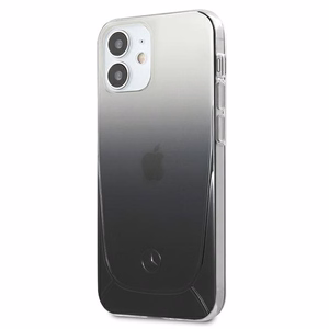 Mercedes Transparent Line -kotelo iPhone 12 mini - musta