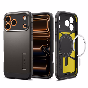 Spigen Tough Armor T Mag Magsafe Suojakuori iPhone 17 Pro Max:lle Gunmetal