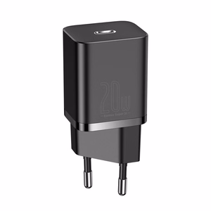 Baseus Super Si CCSUP-B01 20W USB-C -laturi, musta