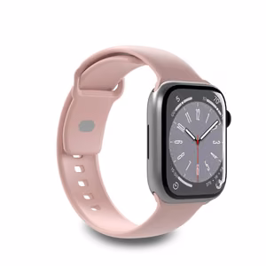 Puro Icon Silikoninen Hihna Apple Watch 38 / 40 / 41 mm:lle - Vaaleanpunainen (2 kpl)
