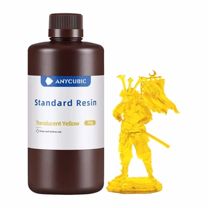 ANYCUBIC Standard Resin -vakiohartsi, läpinäkyvä keltainen