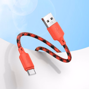 Kaapeli USB A - USB C Hoco 3A 1 m X116 gradientti punainen