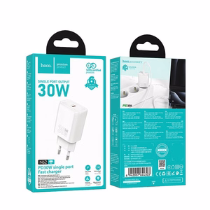 Phone charger Hoco USB C QC PD 30W N62 white