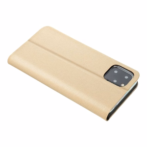 Flip-suojakuori Samsung A50 Sensitive Book kultainen