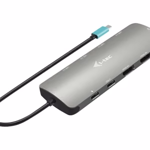 I-TEC USB-C Metal Nano -telakka 2x HDMI + PD