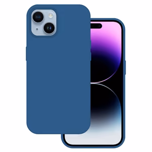 Tel Protect Silicone Premium iPhone 15 Plus:lle laivastonsininen