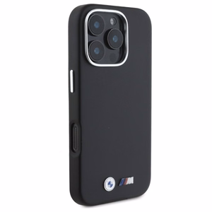 BMW M Smooth Full Wrapped Metal MagSafe suojakuori iPhone 16 Pro Max:lle - musta