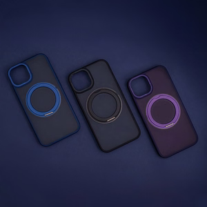 Mag Ring suojakuori pyörivällä renkaalla iPhone 15 Pro 6,1'' violetti