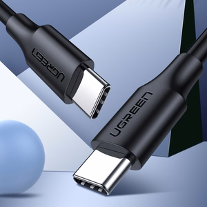 Ugreen US286 USB-C - USB-C PD QC 3A 480Mb/s -kaapeli 2m - musta