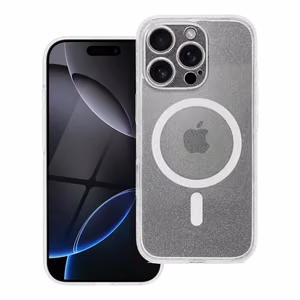 Suojakuori iPhone 17 Pro Maxlle Clear Mag Cover (STR / CAMERA PROTECTION) MagSafe-yhteensopiva läpinäkyvä glitter