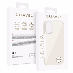 Liavec Silky suojakuori metallisella kamerakehyksellä Iphone 17 -puhelimelle beige