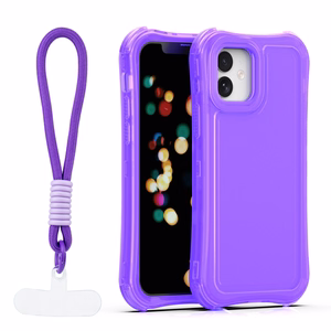 Safepop suojakuori hihnalla iPhone 12 / 12 Pro 6,1" violetti