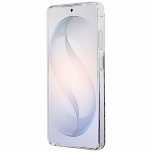 Guess IML Leopard Print Triangle MagSafe -suojakuori Samsung Galaxy S26 Ultra -puhelimelle, musta