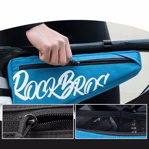 Rockbros G008 Flash Journey kolmion muotoinen polkupyörän rungon laukku XL 1.9 l - sininen