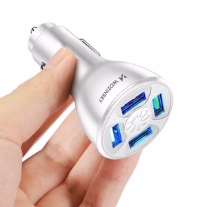 Wozinsky WCCAW 50W 4x USB-A QC auton Laturi - valkoinen