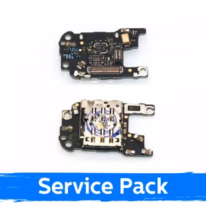 Flex-kaapeli yhteensopiva Huawei P30 Pro kanssa SIM-liitin ja mikrofoni / hopea (Service Pack)