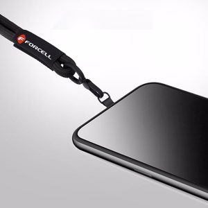 FORCELL F-DESIGN R10X40 wrist phone lanyard with adjustable length (max 20cm in the loop) black