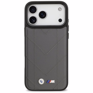 BMW M Quilted Logo MagSafe Suojakuori iPhone 17 Pro Maxille - grafiitti