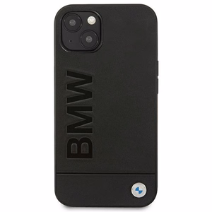 Kotelo BMW BMHCP14MSLLBK iPhone 14 Plus 6.7 "musta / musta nahka leimaaminen
