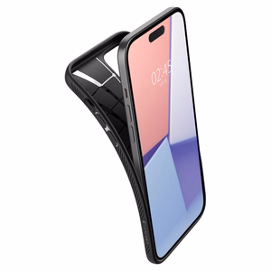 Spigen Liquid Air Suojakuori iPhone 15 6,1 matta musta