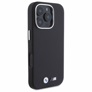 BMW M Edition Kevlar Wrapped Metal iPhone 16 Pro Max Suojakuori - Musta