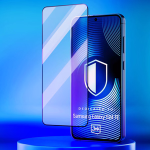 Karkaistu lasi 3mk HardGlass Max Lite musta Samsung Galaxy S24 FE:lle