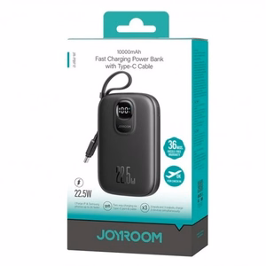 External battery Power Bank Joyroom JR-PBF17 22.5W with USB-C cable 10000mAh black