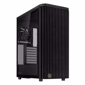 ASUS ProArt PA401 – mid-tower PC case with tempered-glass side panel and PWM fans, black