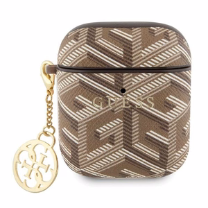 Guess GUA2PGCE4CW Suojakuori AirPods 1/2:lle - ruskea GCube Charm