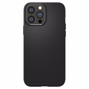 Spigen Liquid Air suojakuori laitteelle iPhone 13 Pro, mattamusta