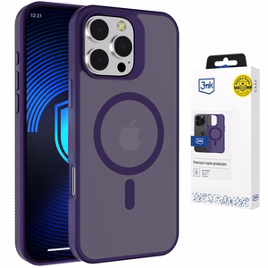 3mk Smoke MagCase iPhone 16 Pro Max:lle violetti-puoliläpinäkyvä