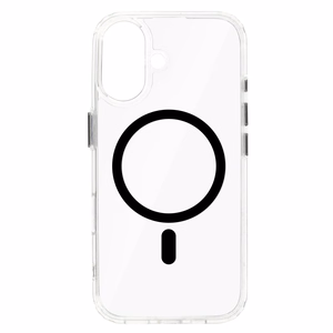 Glossy MagSafe Clear Case iPhone 16:lle musta