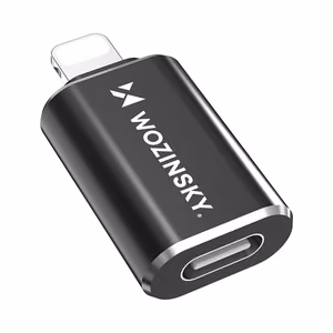Wozinsky WALC-01 Lightning to USB-C -sovitin - musta
