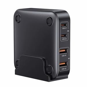 Unitek GaN Laturi 100W 2x USB-C 2x USB-A Musta