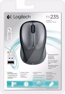 LOGI M235 langaton hiiri musta/harmaa