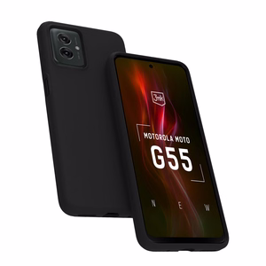 3mk Matt Case Motorola Moto G55 5G:lle - Musta