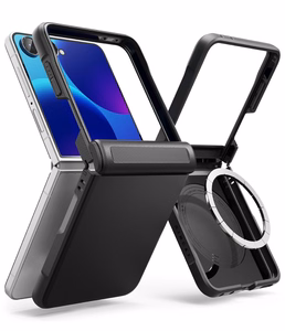 Ringke Onyx Flap MagSafe suojakuori mallille Samsung Galaxy Z Flip 8 – musta