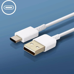 Samsung EP-TA200EWE USB-A 15W Seinälaturi ja EP-DR140AWE USB-A - USB-C Kaapeli (OOB Bulk - vaihtoehtoinen pakkaus) - Valkoinen