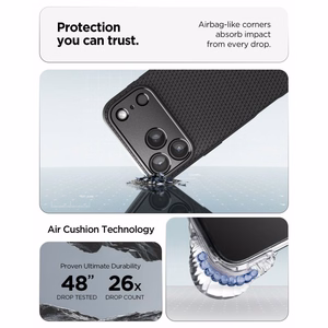 Spigen Liquid Air suojakuori mallille iPhone 18 Pro Max / 17 Pro Max – väri: mattamusta