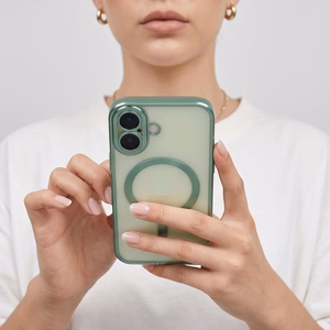 Tech-Protect MagFlex -suojakuori iPhone 17:lle, mattavihreä