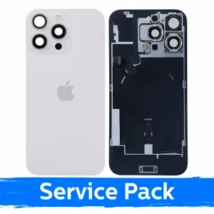 Takakansi, yhteensopiva Apple iPhone 16 Pro Max -mallin kanssa / Valkoinen titaani / (Service Pack)