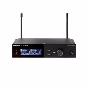 Shure SLXD24D+E/B58-G65 – kaksikanavainen digitaalinen langaton järjestelmä kahdella Beta 58A -käsimikrofonilla, 470–606 MHz