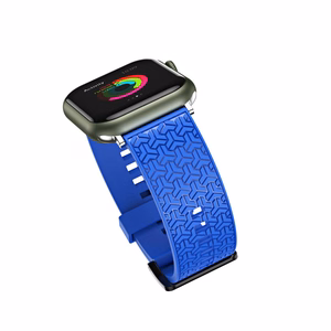 Kellon hihna Y-ranneke Apple Watch 42 / 44 / 45 mm:lle - sininen - sininen