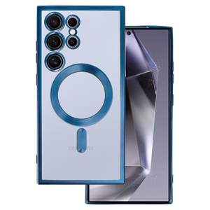 Metallic Magsafe Case for Samsung Galaxy S24 Blue